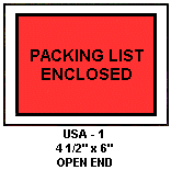 packing list enclosed